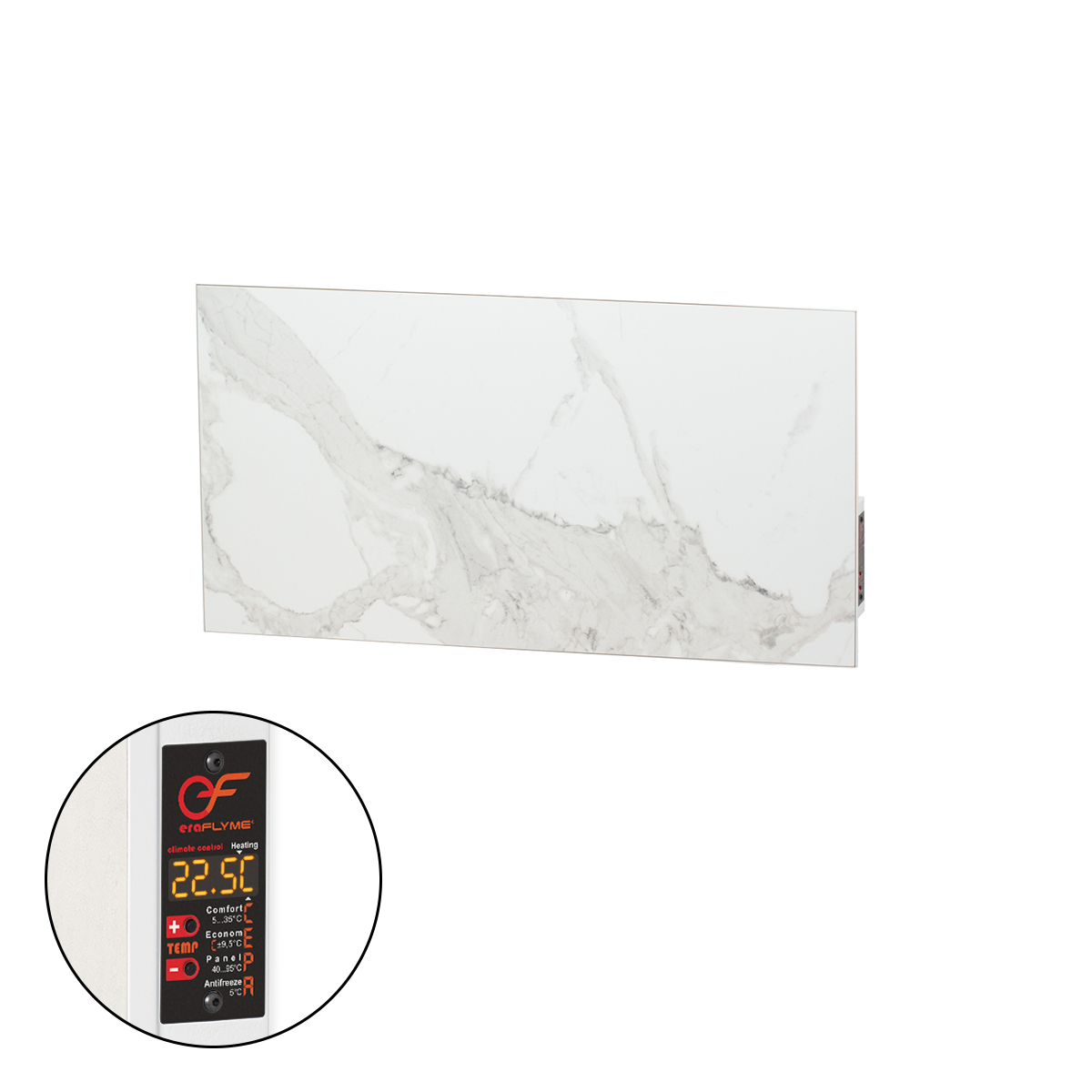 EraFlyme 250PW білий камінь – на 5 м² 250 Вт купити в Україні ГрієДім GRIEDIM купить в Украине