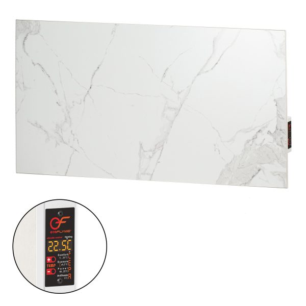 Керамічний обігрівач EraFlyme 600PW білий камінь  – на 12 м² 600 Вт купити в Україні ГрієДім GRIEDIM купить в Украине
