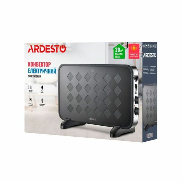 Конвектор електричний Ardesto CHH-2000MBR 2000 Вт 20 кв. м. купити в Україні Гріє GRIE купить в Украине