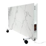 Керамічний обігрівач EraFlyme Двохстороння керамічна панель на роликах  1200PW білий камінь – на 22 м² 1200 Вт купити в Україні ГрієДім GRIEDIM купить в Украине