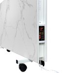 Керамічний обігрівач EraFlyme Двохстороння керамічна панель на роликах  1200PW білий камінь – на 22 м² 1200 Вт купити в Україні ГрієДім GRIEDIM купить в Украине