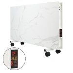 Керамічний обігрівач EraFlyme Двохстороння керамічна панель на роликах  1200PW білий камінь – на 22 м² 1200 Вт купити в Україні ГрієДім GRIEDIM купить в Украине