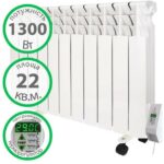 Електрорадіатор Екотепло 1300 Вт 11 секцій з підставкою 22 м² купити в Україні ГрієДім GRIEDIM купить в Украине