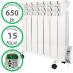 Електрорадіатор Екотепло 650 Вт 7 секцій з підставкою 15 м² купити в Україні ГрієДім GRIEDIM купить в Украине