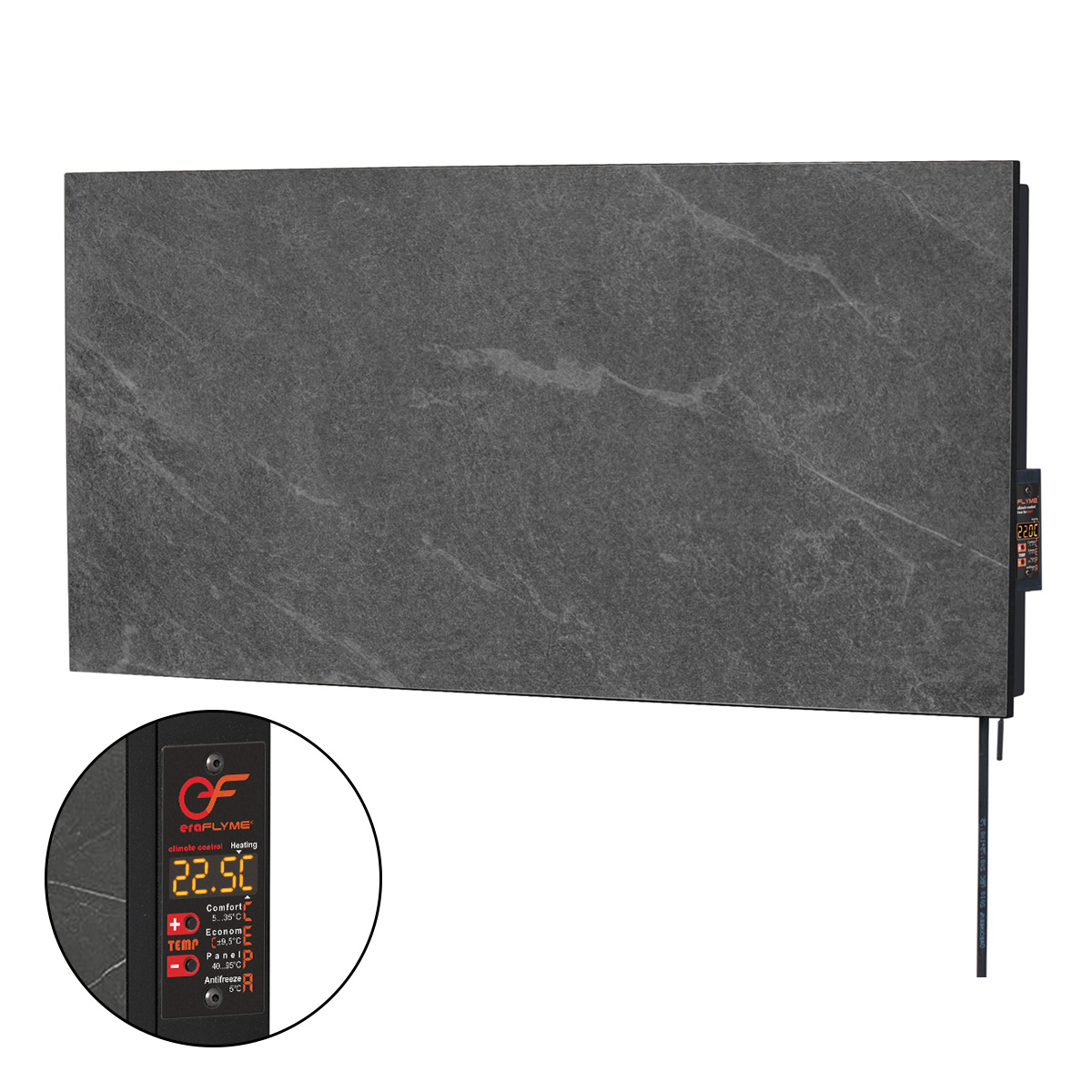 EraFlyme  600PB графіт – на 12 м² 600 Вт купити в Україні ГрієДім GRIEDIM купить в Украине