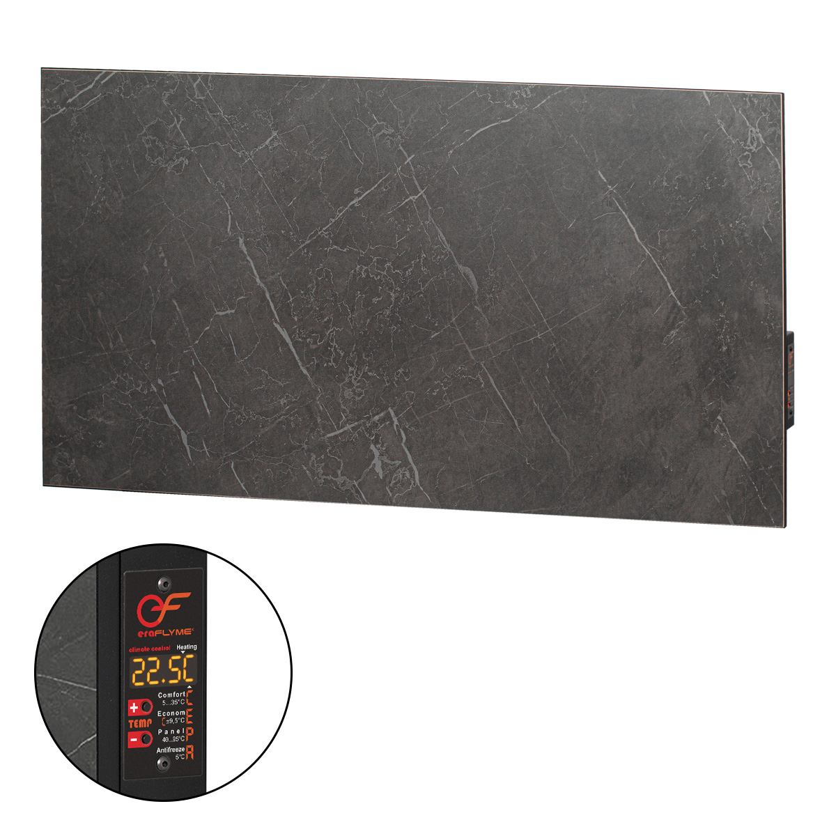 EraFlyme  600PB темний камінь – на 12 м² 600 Вт купити в Україні ГрієДім GRIEDIM купить в Украине