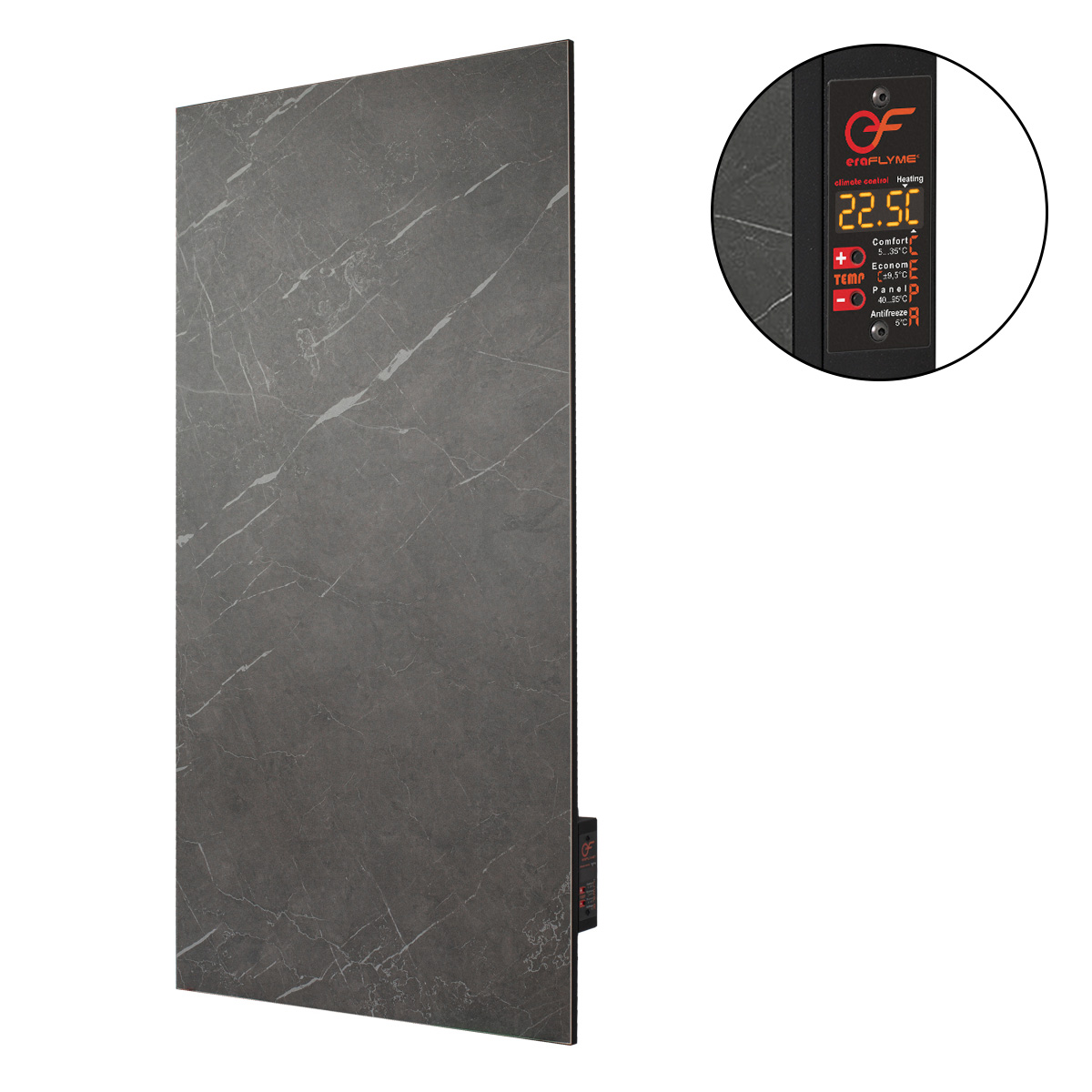EraFlyme Керамічна панель  600TB темний камінь – на 12 м² 600 Вт купити в Україні ГрієДім GRIEDIM купить в Украине