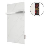 Керамічний обігрівач EraFlyme Керамічна панель рушникосушка  600ТBg(1) білий камінь 600 Вт купити в Україні ГрієДім GRIEDIM купить в Украине